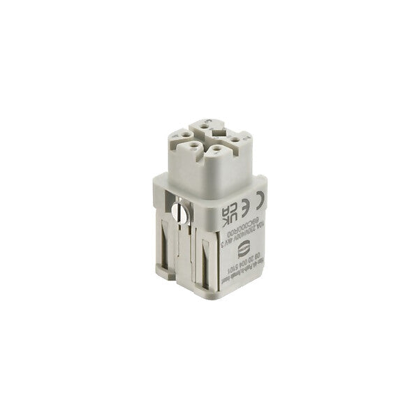 HARTING Einsätze, Push-In, Buchse, Polycarbonat (PC) 09200045101